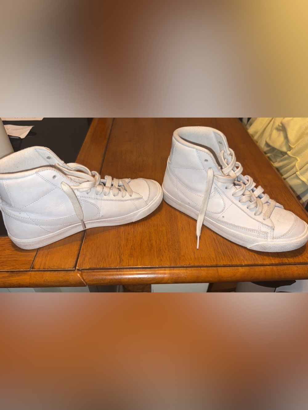 Nike White High-Top Athletic Sneakers